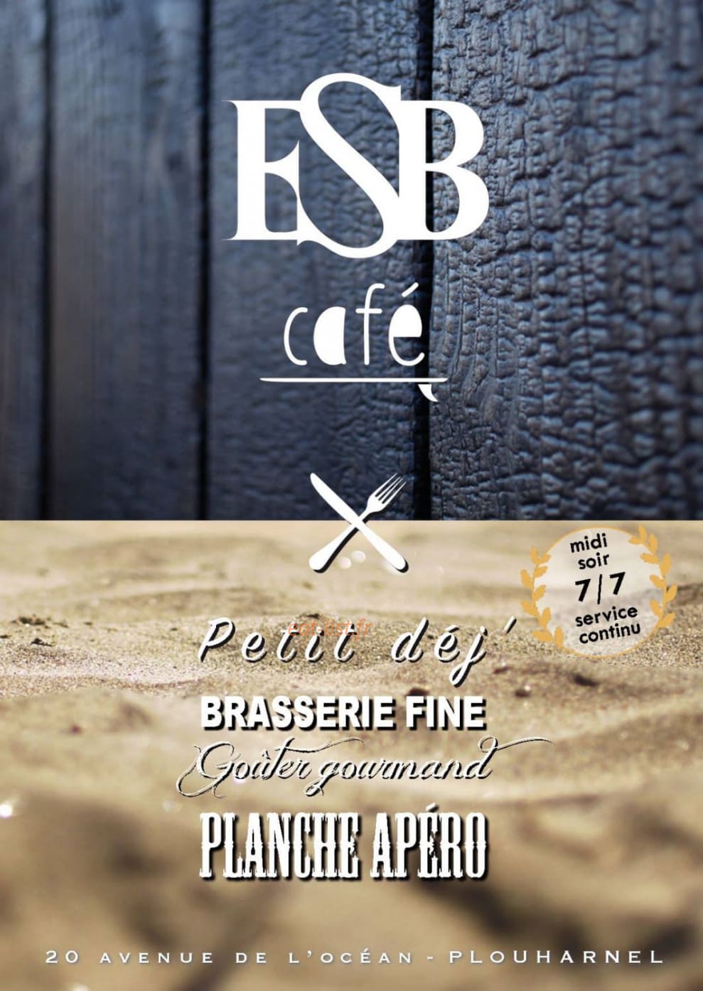 Esb Cafe — carte page 1