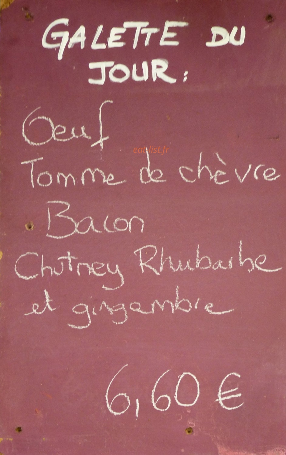 Chouette Galette — carte page 2