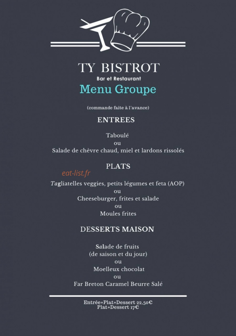Ty bistrot — carte page 5
