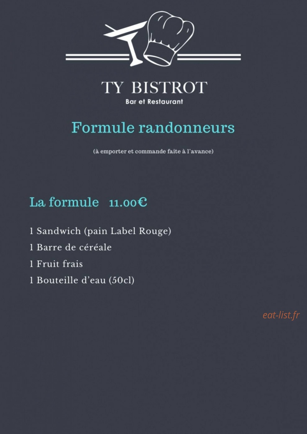 Ty bistrot — carte page 4
