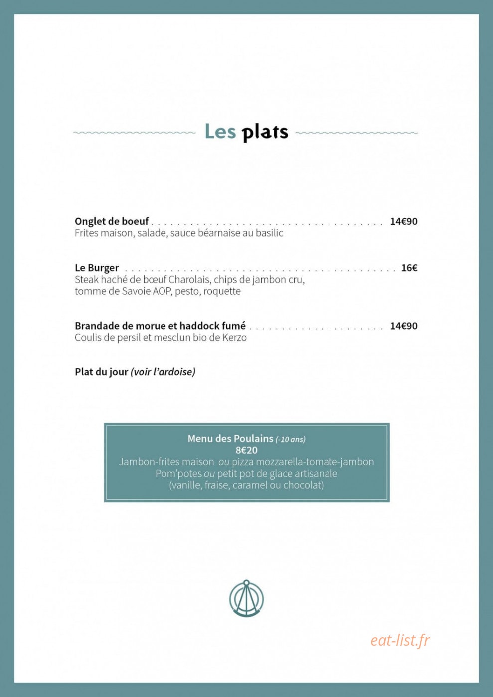 A l'Ouest bistrozza — carte page 4