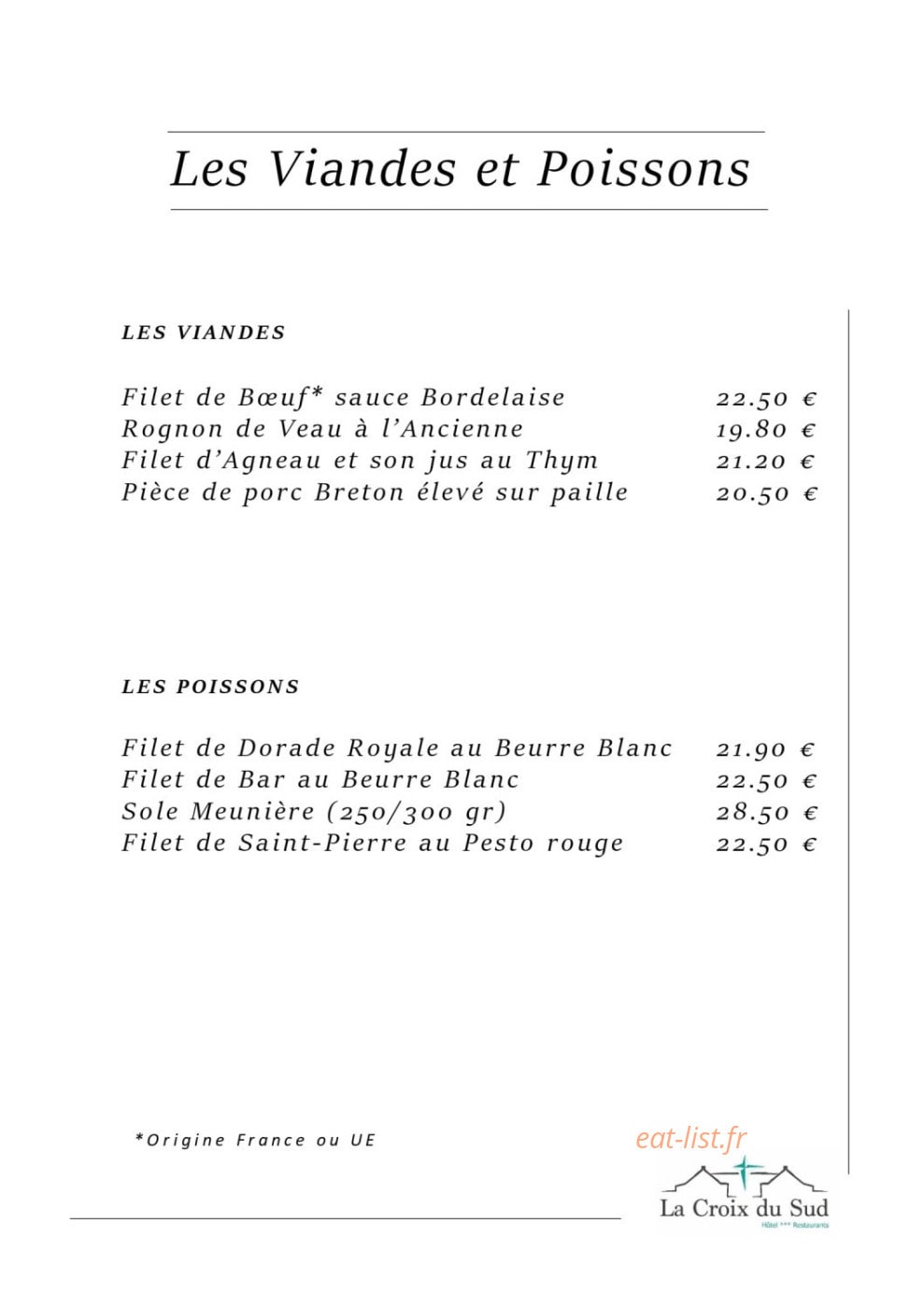 La Croix du Sud — carte page 2