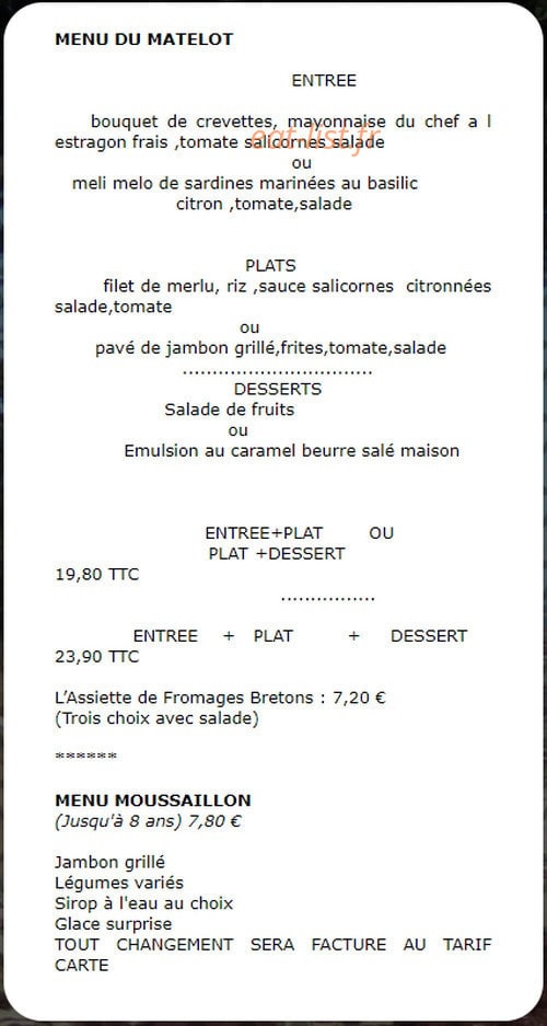 L´Albizia — carte page 3