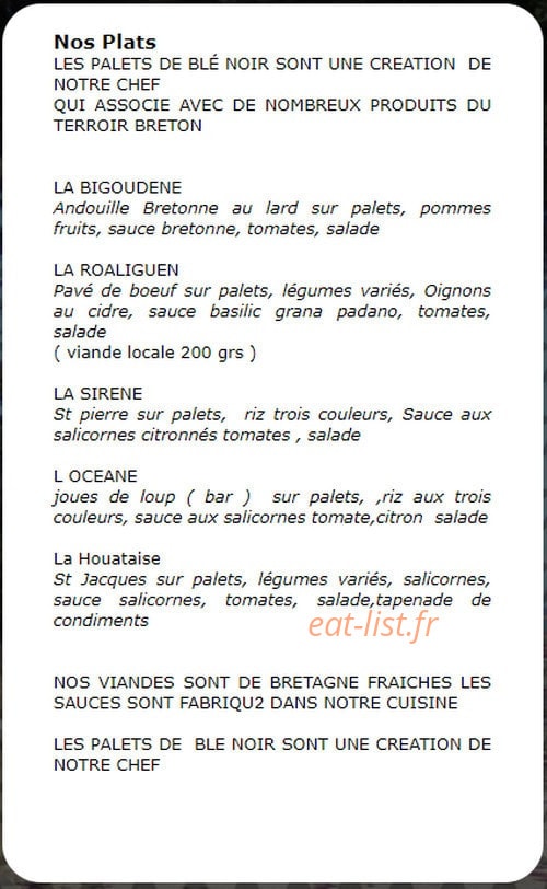 L´Albizia — carte page 1