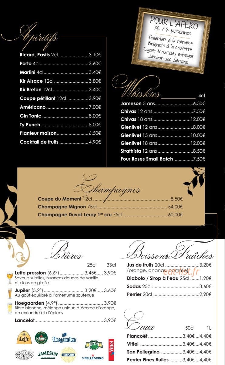 Aux Délices des Rois — carte page 2