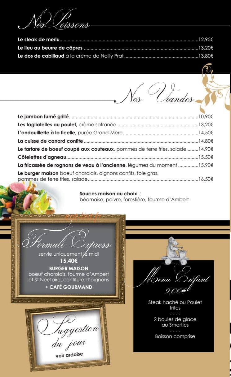 Aux Délices des Rois — carte page 6