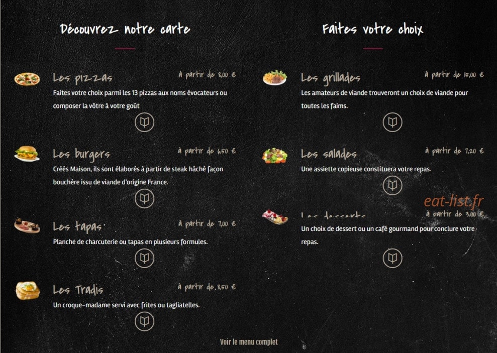 Norby`s caffé — carte page 1
