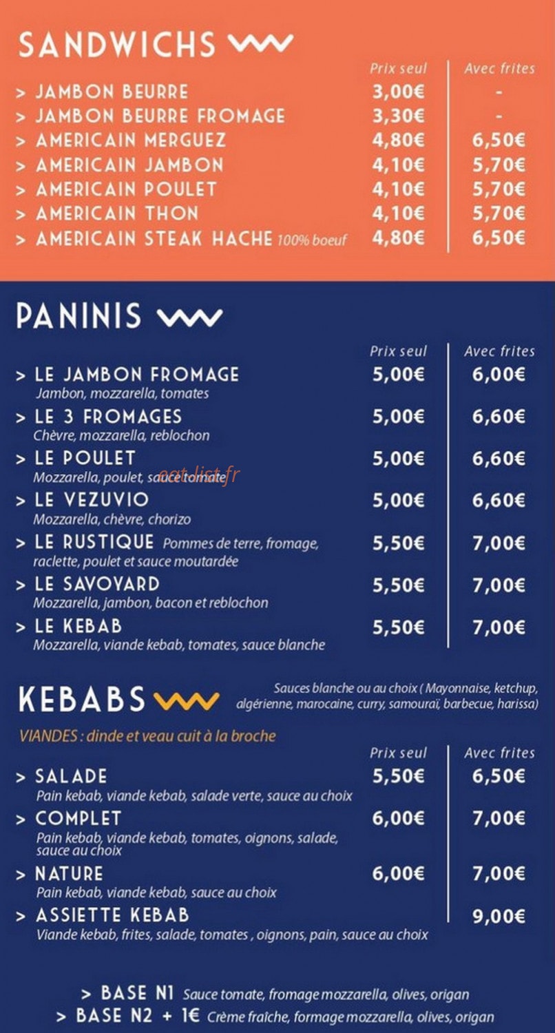 Original Pizza — carte page 4