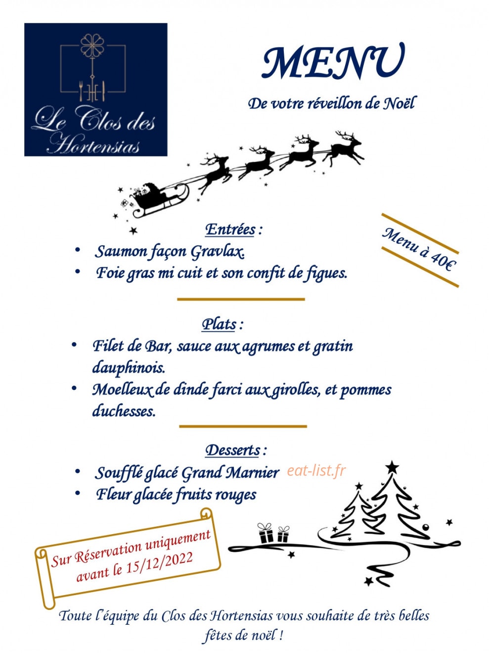Le Clos des Hortensias — carte page 3