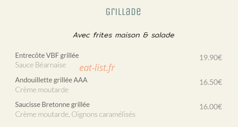 1776 Bistrot - Galettes - Burgers — carte page 4