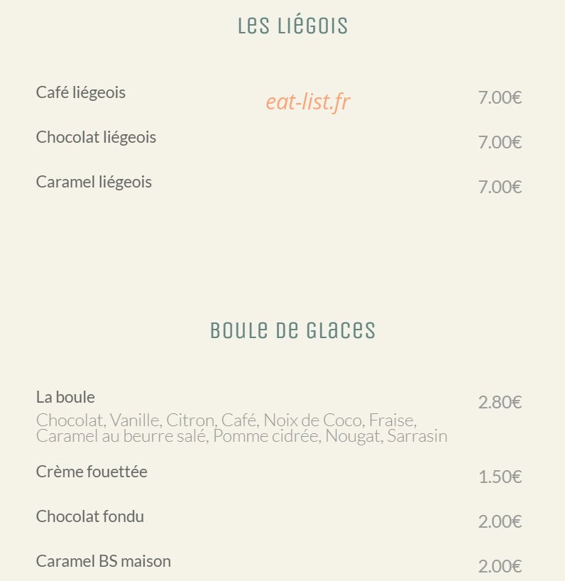 1776 Bistrot - Galettes - Burgers — carte page 6