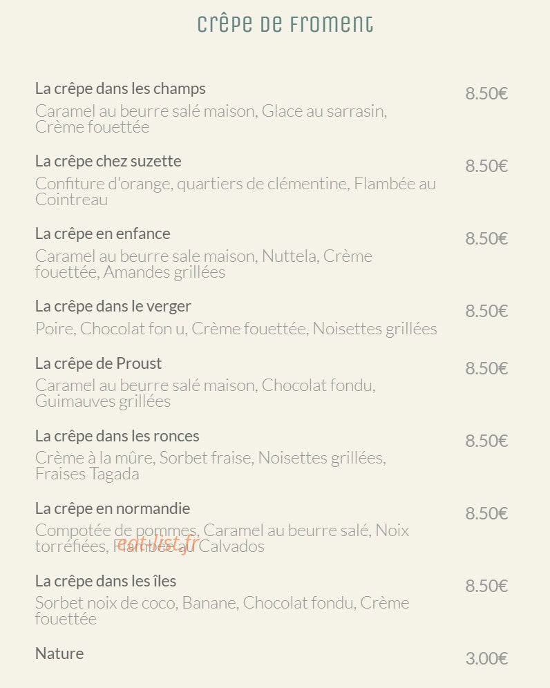 1776 Bistrot - Galettes - Burgers — carte page 7
