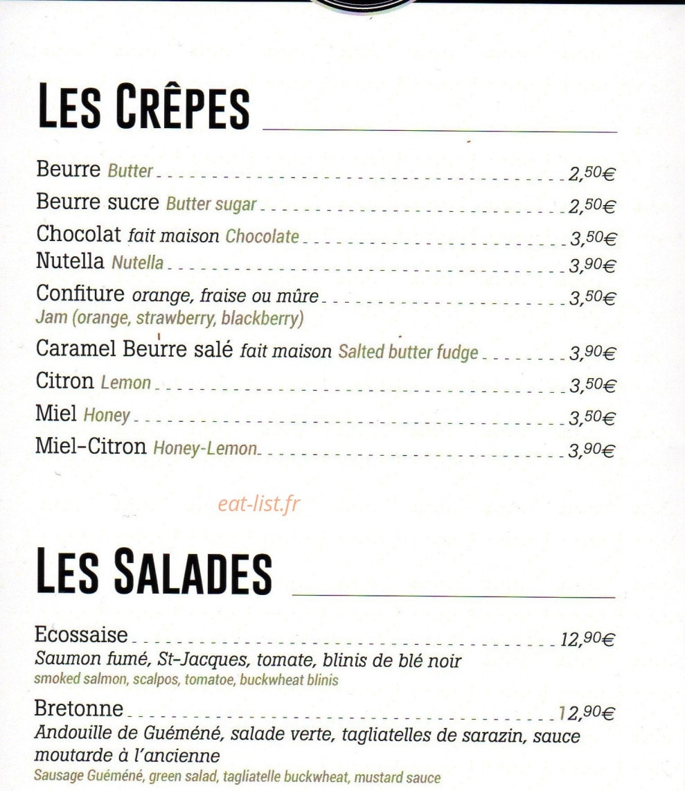 French galette — carte page 3