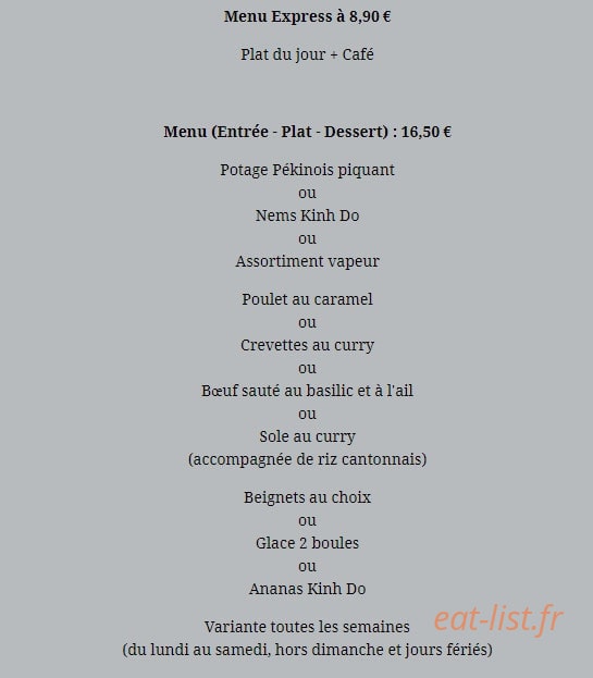 Kinh Do — carte page 2