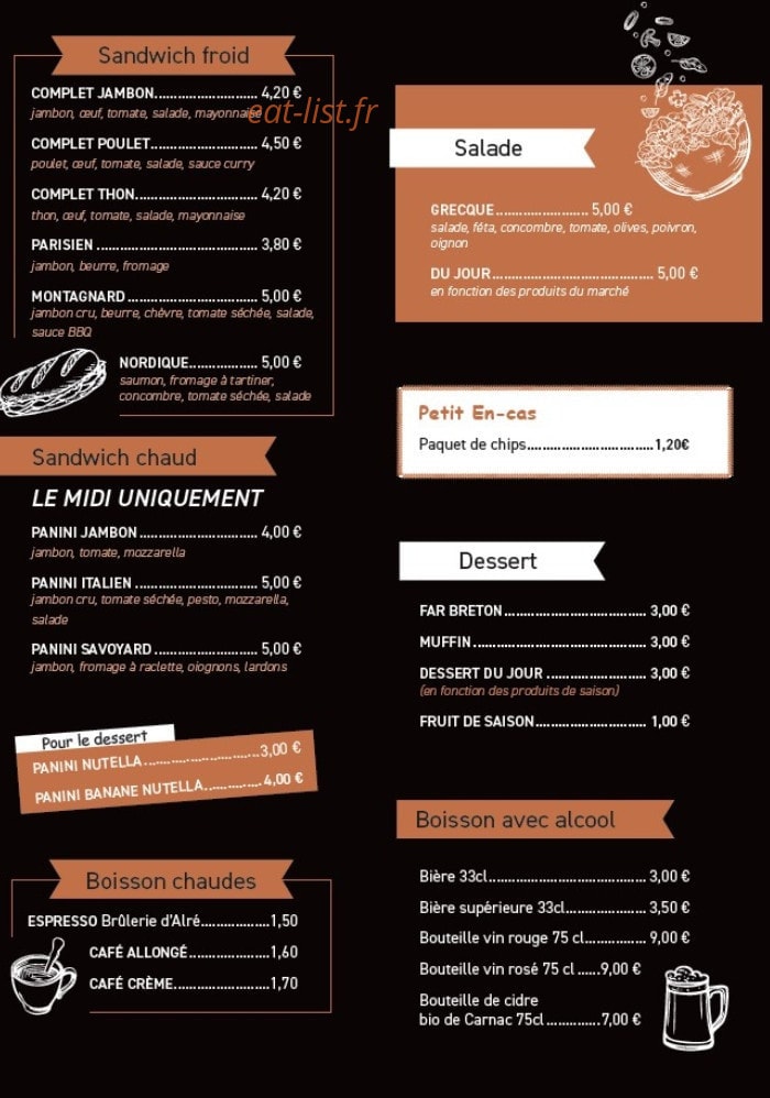 L'aire Gourmand — carte page 2