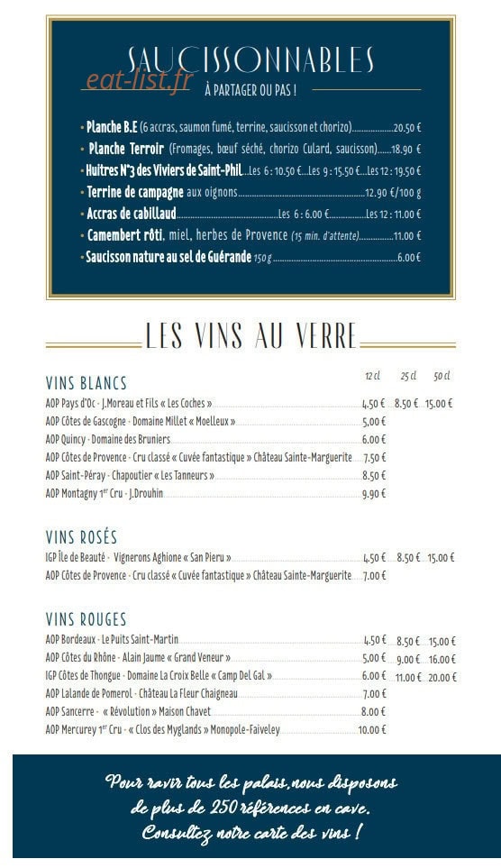 La Belle Époque — carte page 1