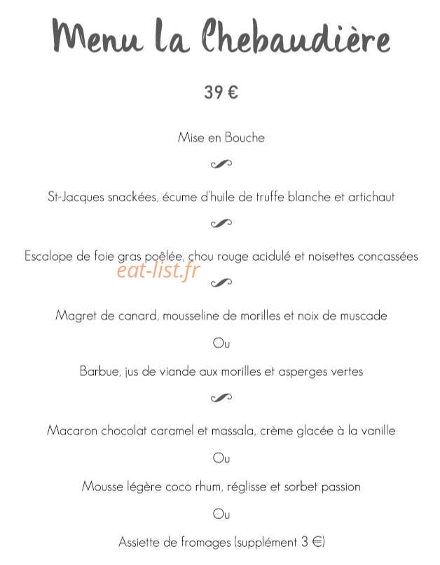 La Chebaudière — carte page 1