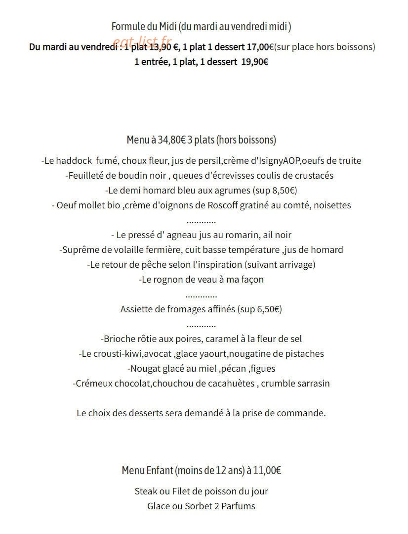 La Pause Gourmande — carte page 2