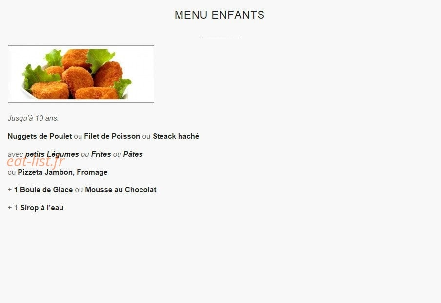 Le Comptoir — carte page 8