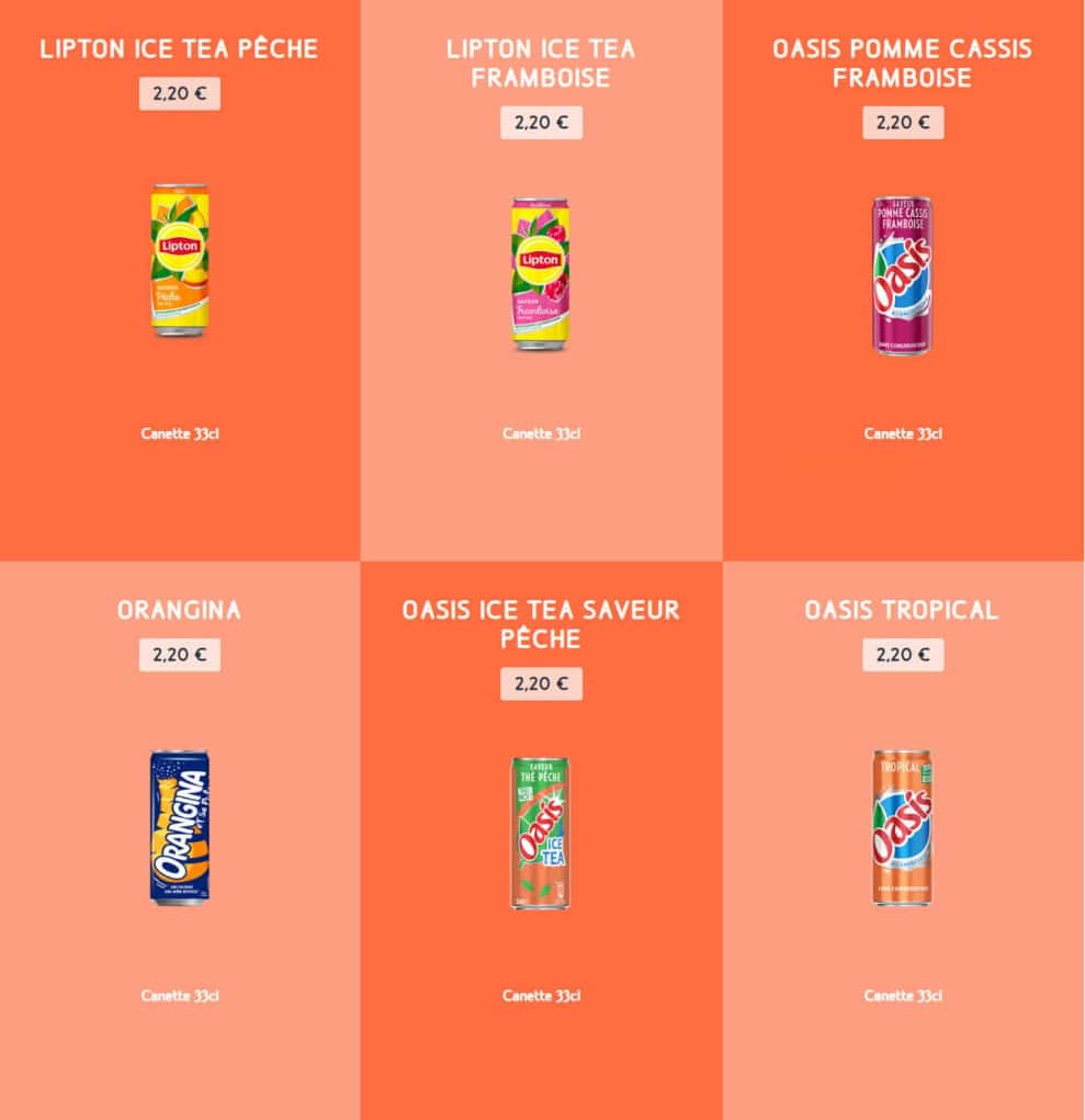 Speed Burger — carte page 15