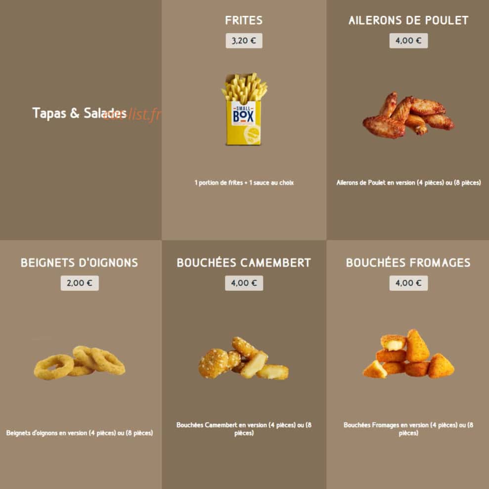 Speed Burger — carte page 7