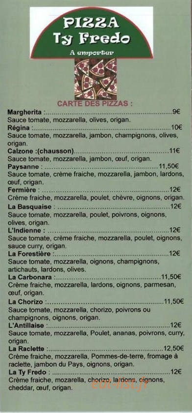 Ty Fredo — carte page 1