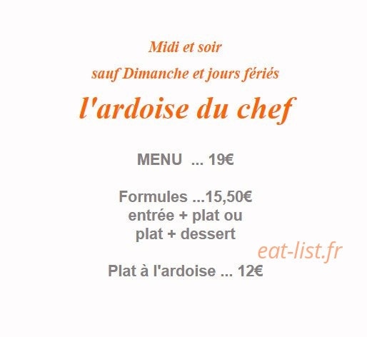 La Croix Blanche — carte page 2