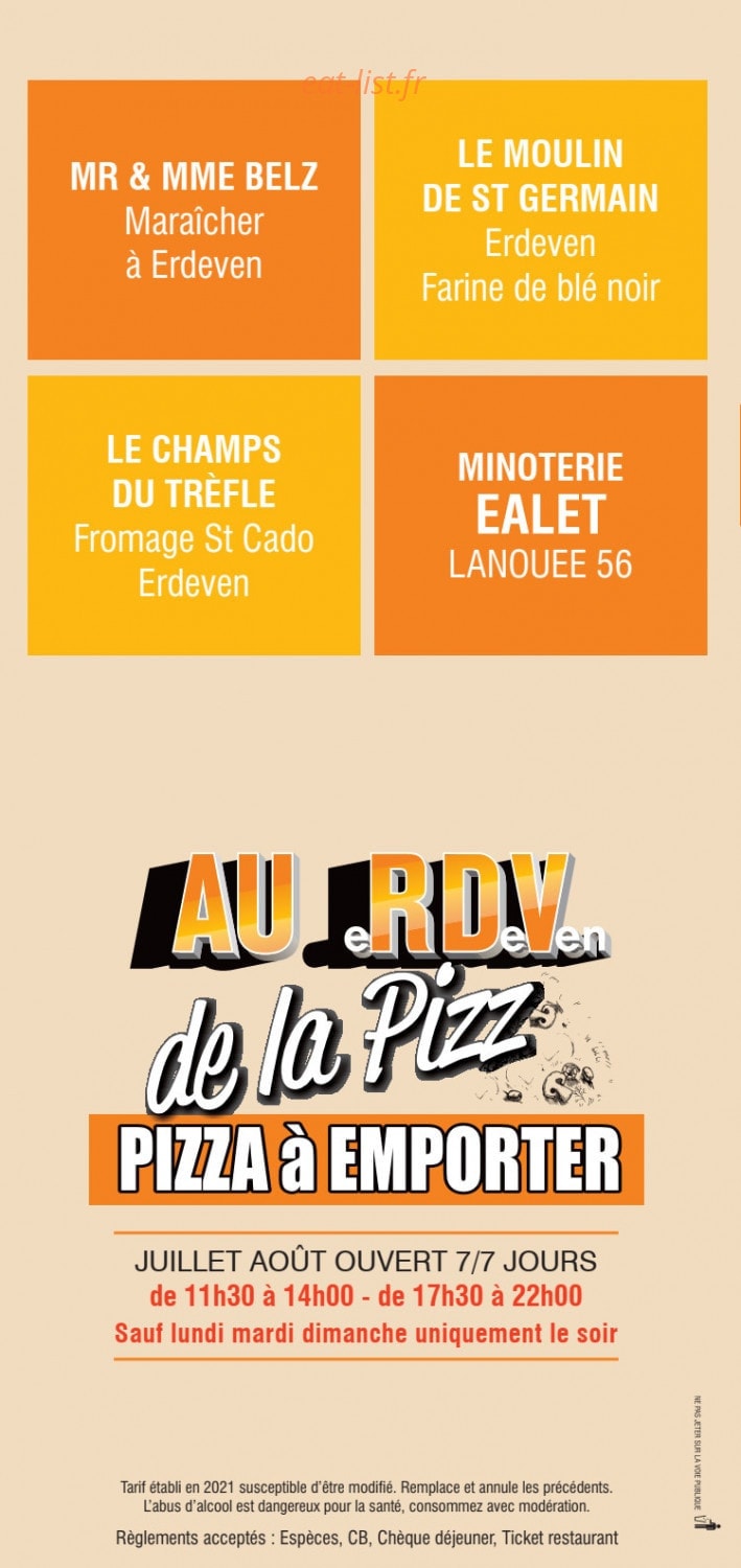 Au Erdeven de La Pizz — carte page 6