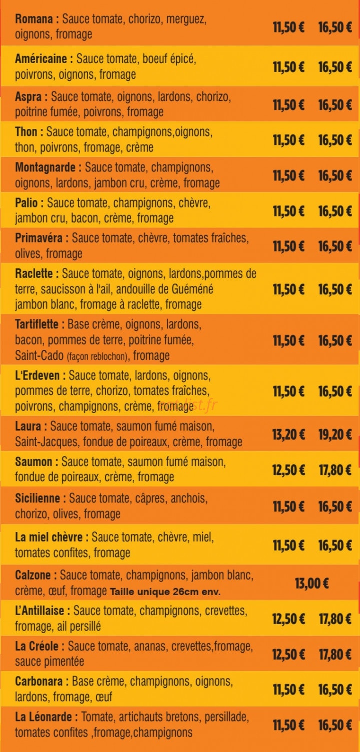 Au Erdeven de La Pizz — carte page 3