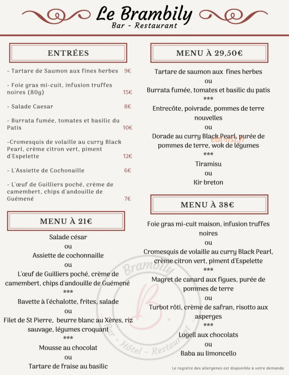 Le Brambily — carte page 2