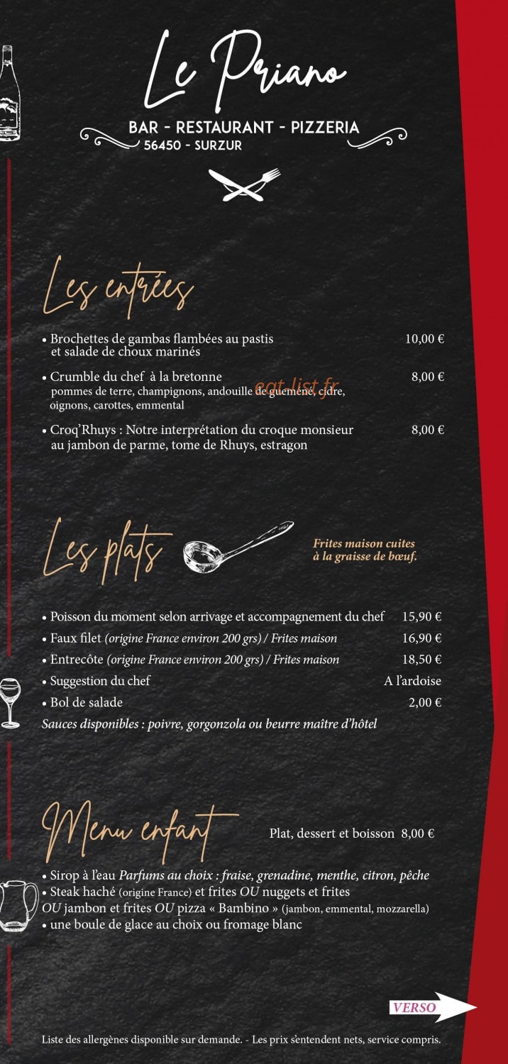 Le Priano — carte page 3