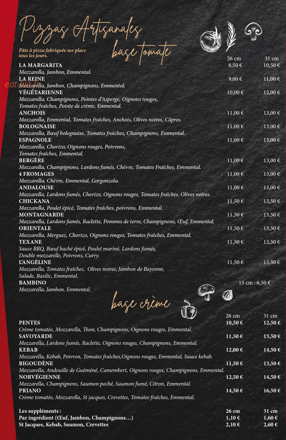 Le Priano — carte page 1