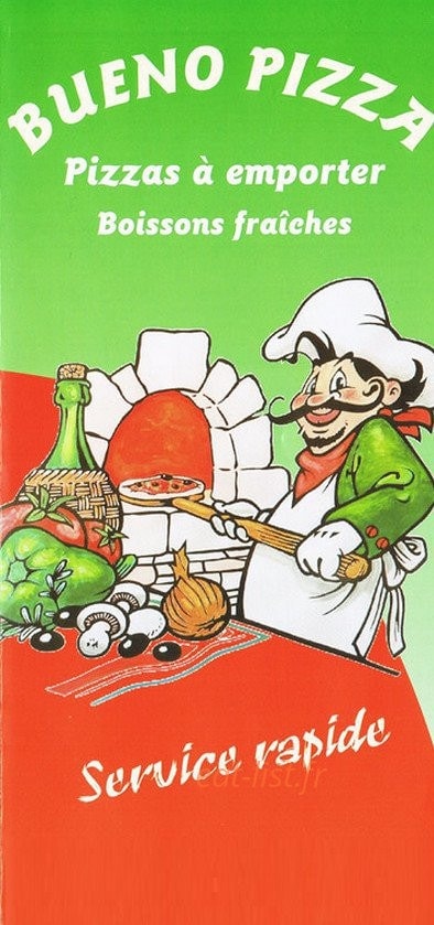Bueno Pizza — carte page 1
