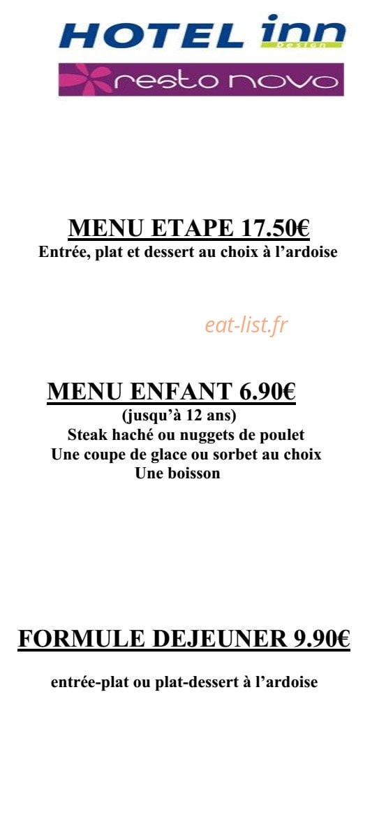 Inn design resto novo — carte page 3