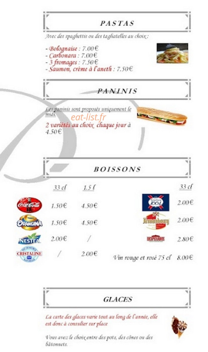 La pizzaiola — carte page 3