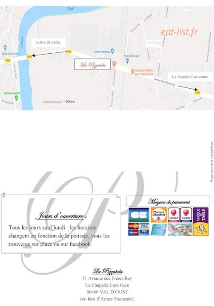 La pizzaiola — carte page 4