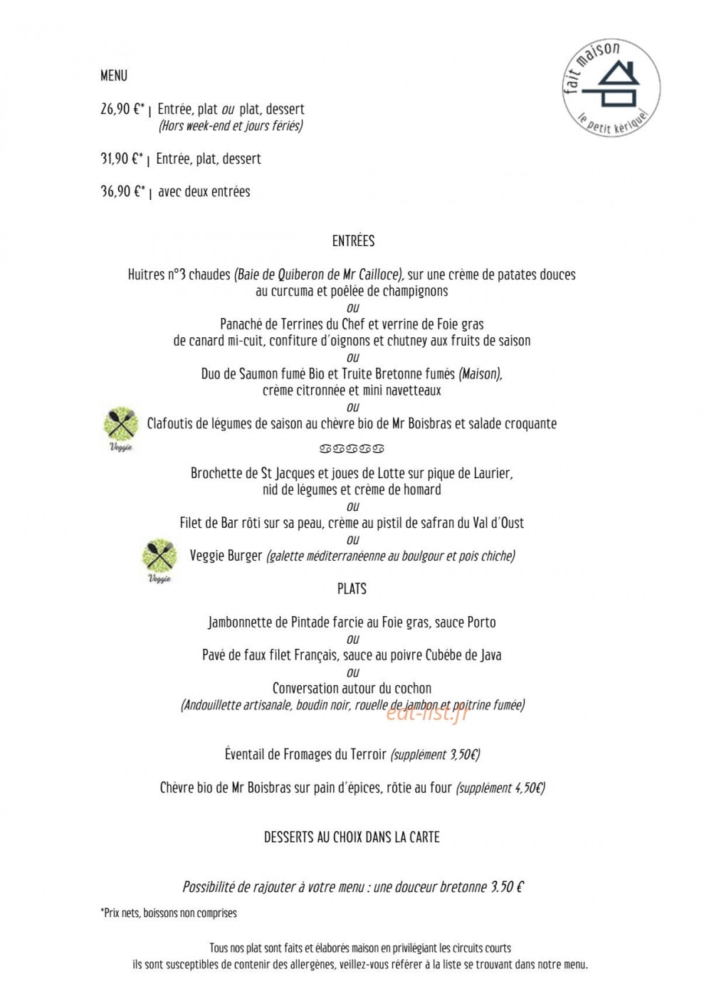 Le Petit Kériquel — carte page 4