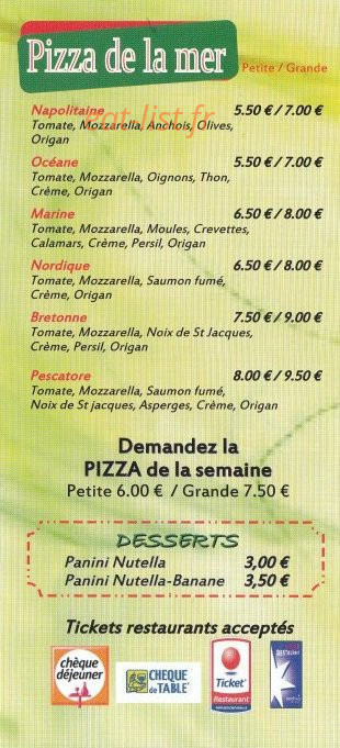Marco Pizza — carte page 4