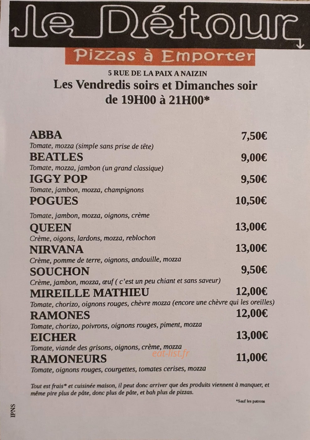 Le Detour — carte page 1