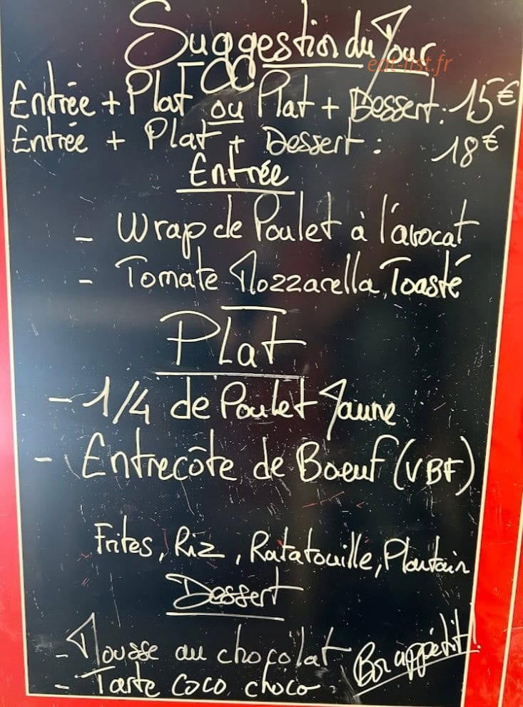 Le convivial — carte page 2