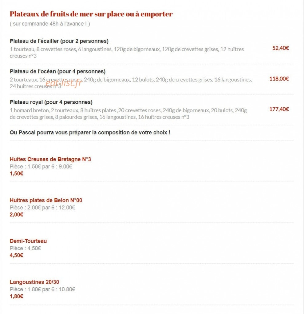 Au Vieux Pressoir — carte page 3