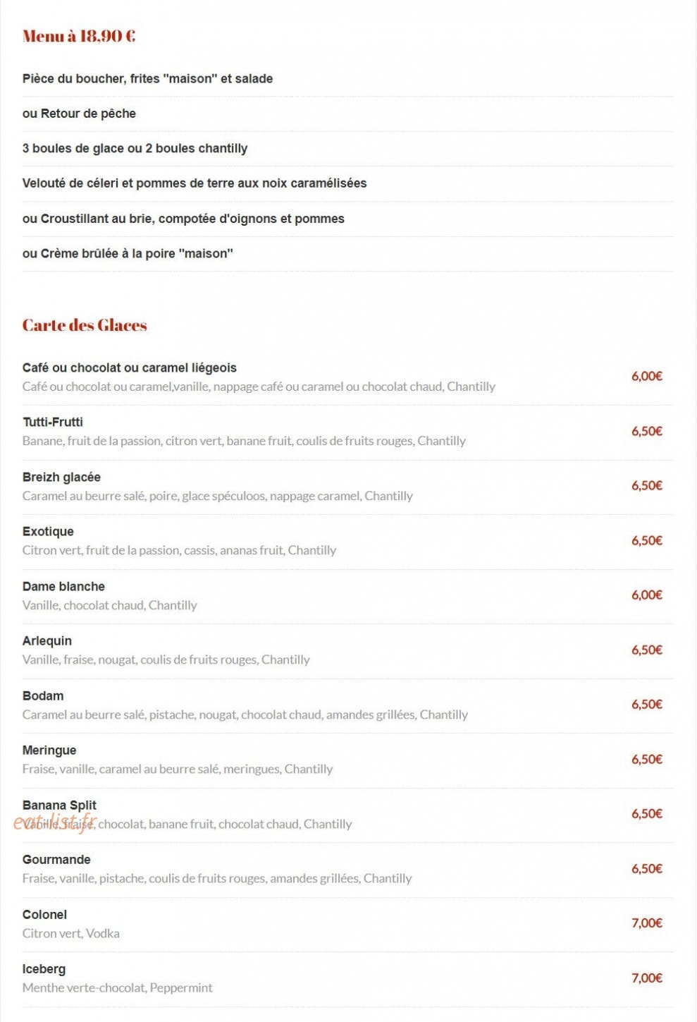 Au Vieux Pressoir — carte page 6