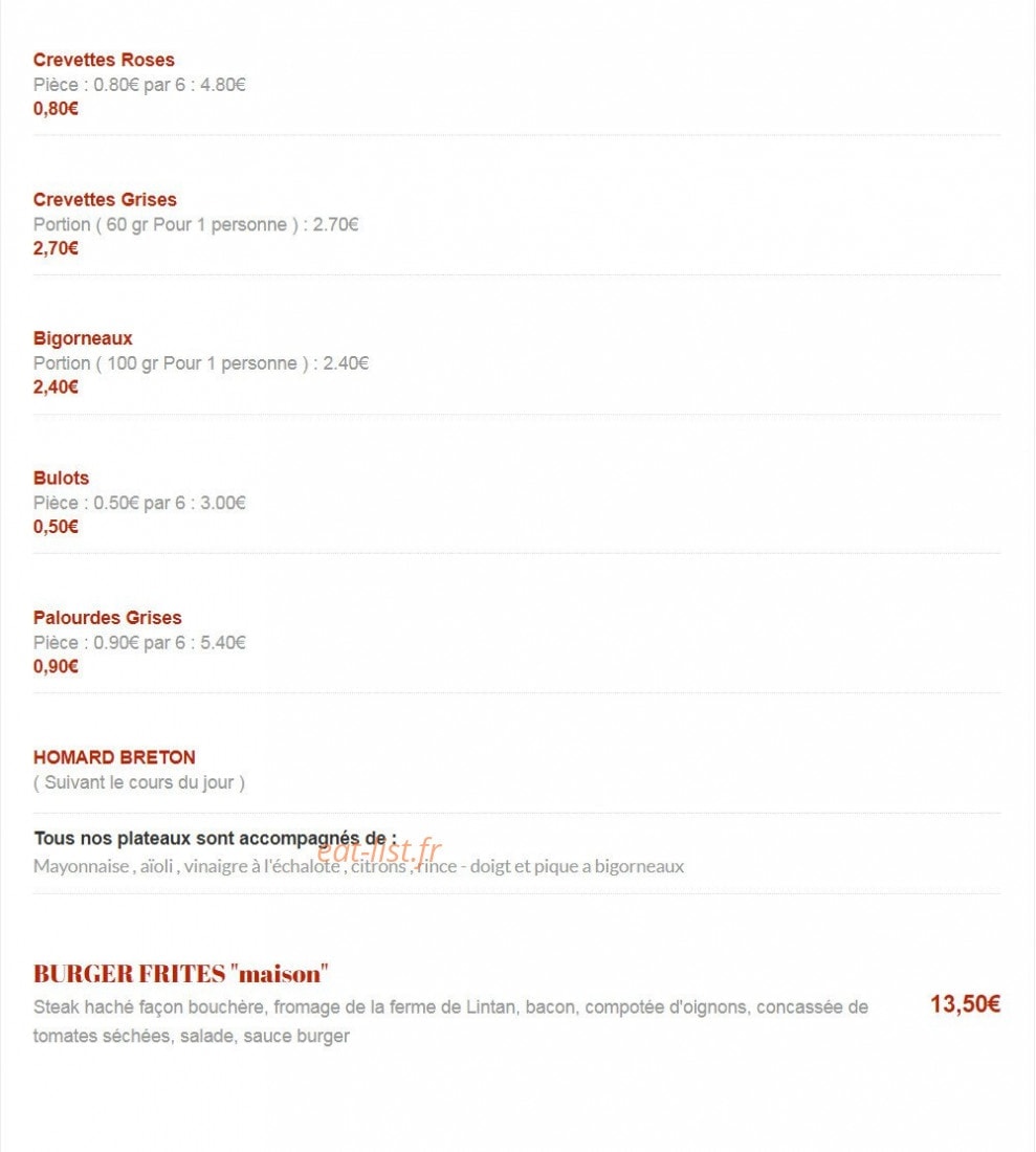 Au Vieux Pressoir — carte page 4