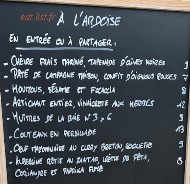 Bar Des Sports — carte page 1