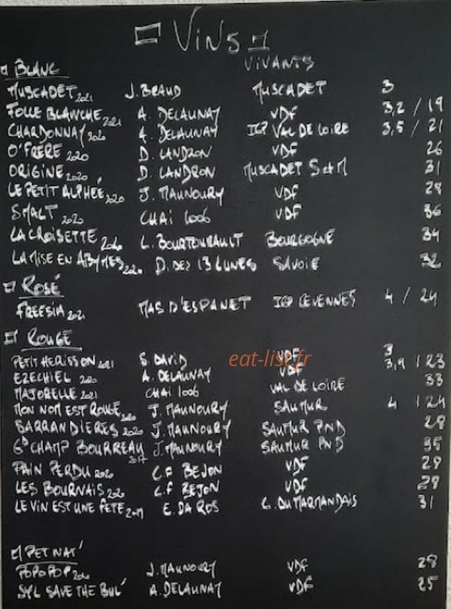 Bar Des Sports — carte page 3