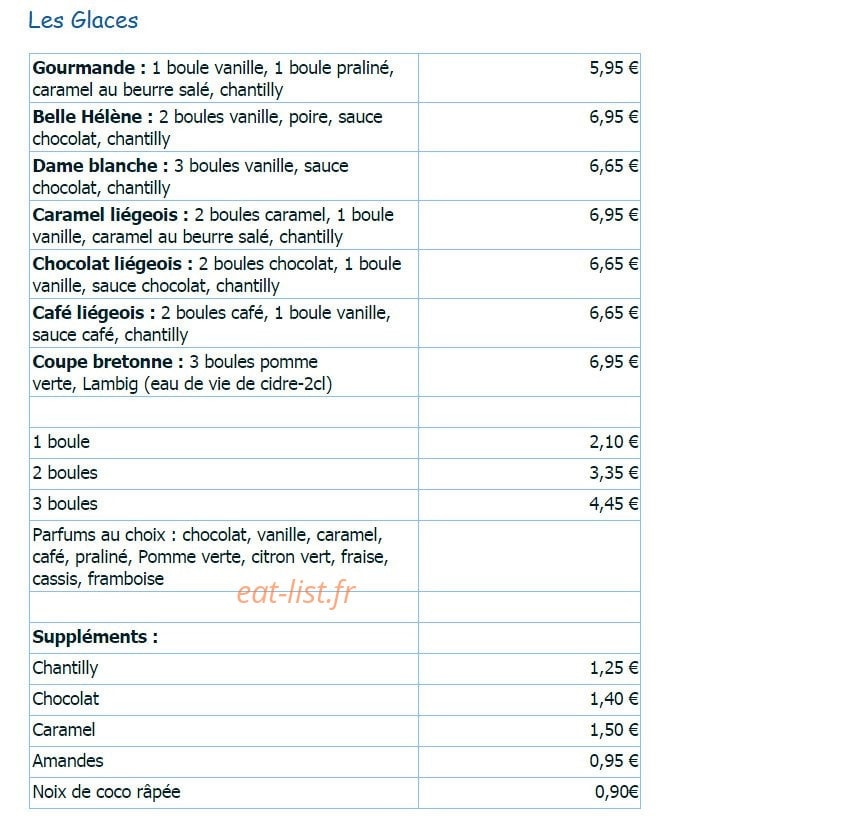 Crêperie Avel Mor — carte page 5