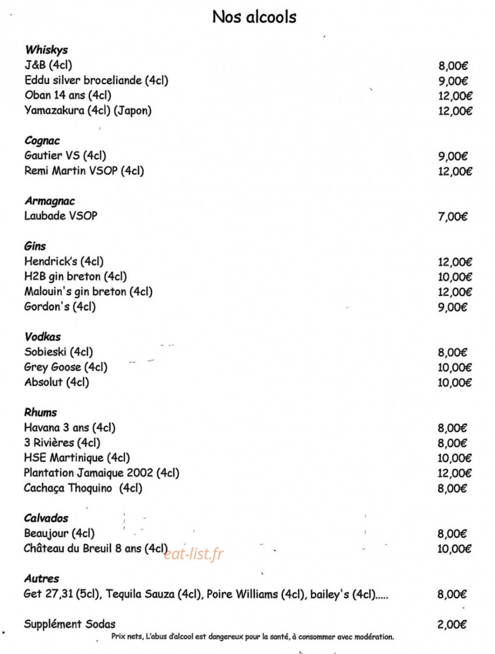 La Passerelle — carte page 10