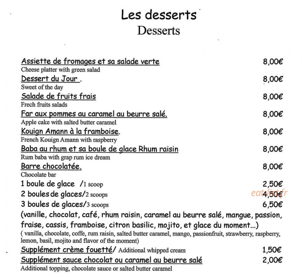 La Passerelle — carte page 3