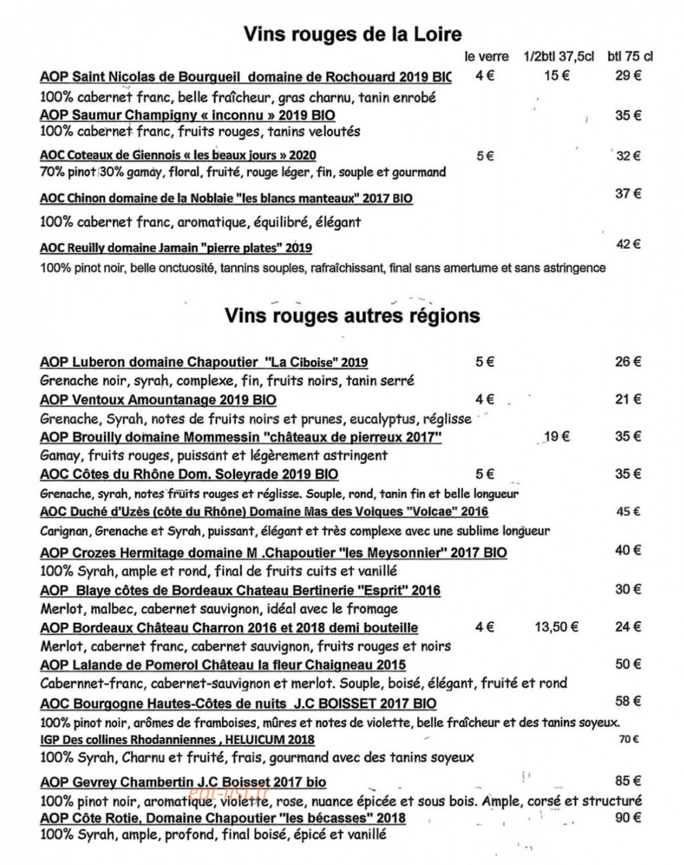 La Passerelle — carte page 7