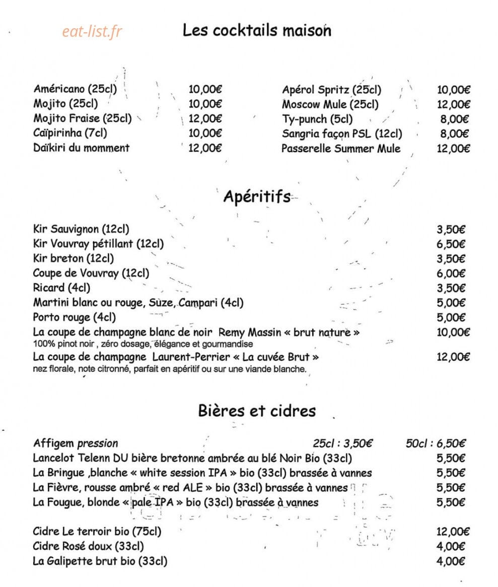 La Passerelle — carte page 5